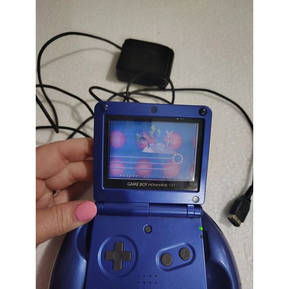 Nintendo Game Boy Advance SP Dreamgear Control Grip Attachment, Blue Games Works